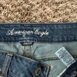 American Eagle distressed straight leg jeans